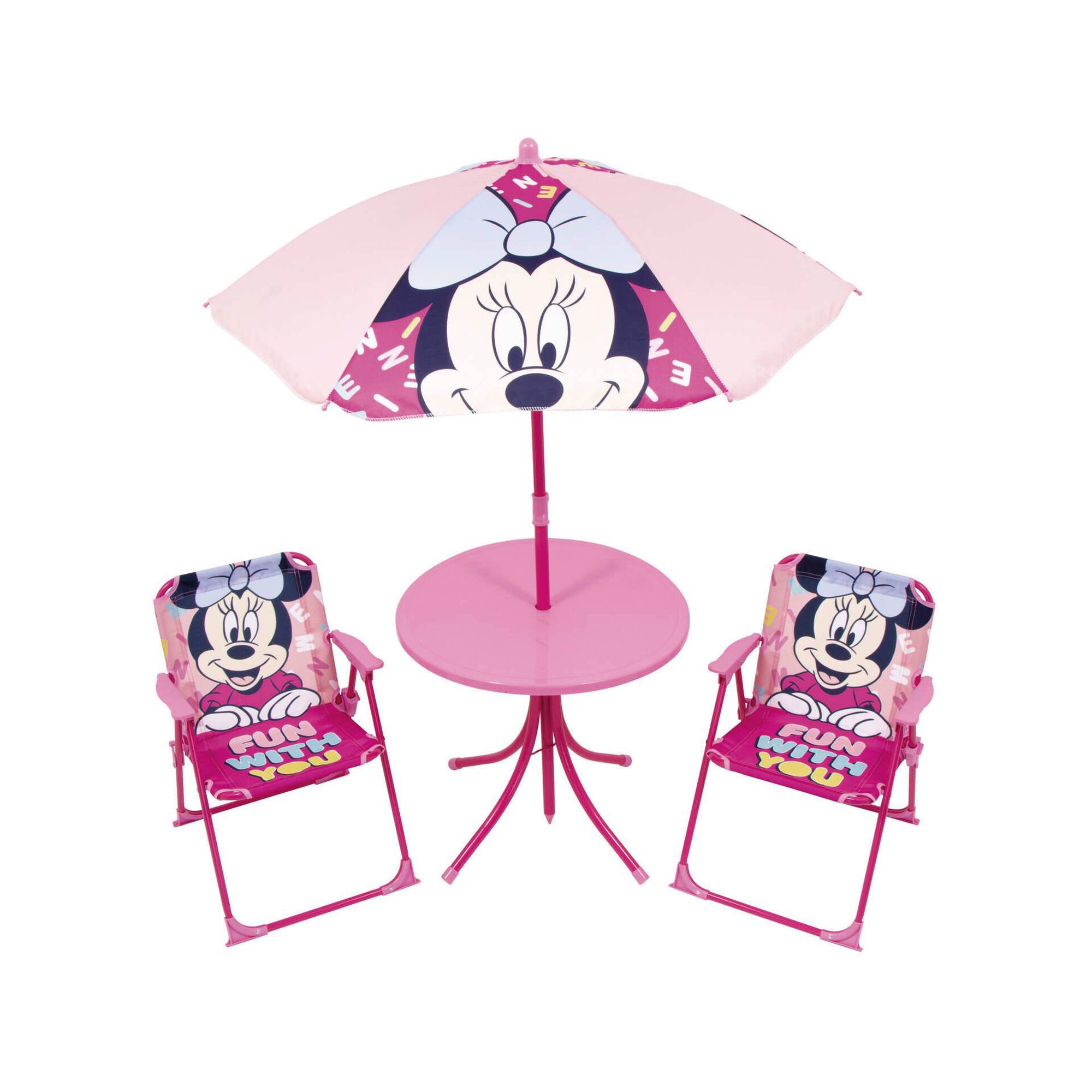 Conjunto Exterior Mesa e 2 Cadeiras Minnie