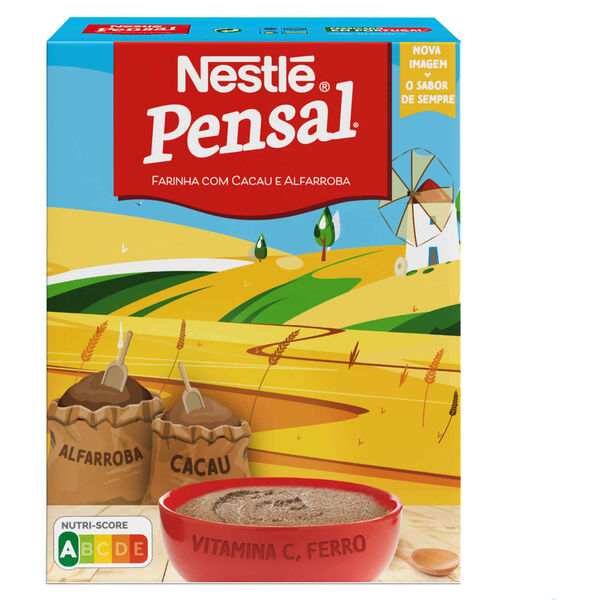 Papa Infantil Farinha com Cacau e Alfarroba +3A Pensal