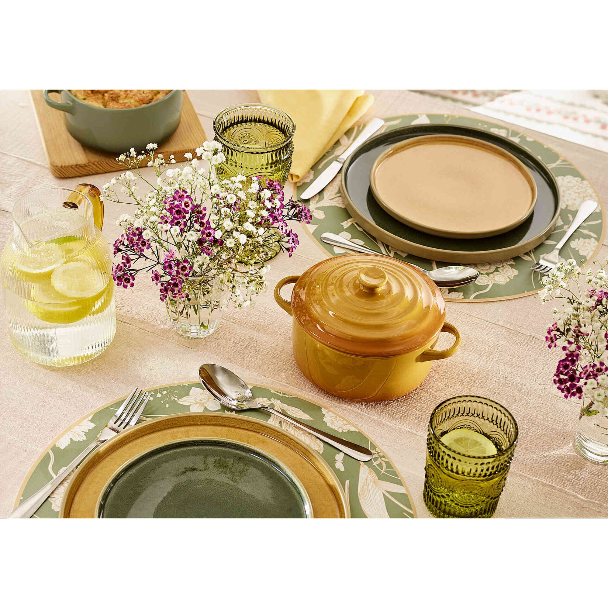 Mini Ca&ccedil;arola para Forno Gr&eacute;s 700ml Verde