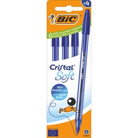 Esferogr&aacute;fica Cristal Soft de Tinta Azul Bic