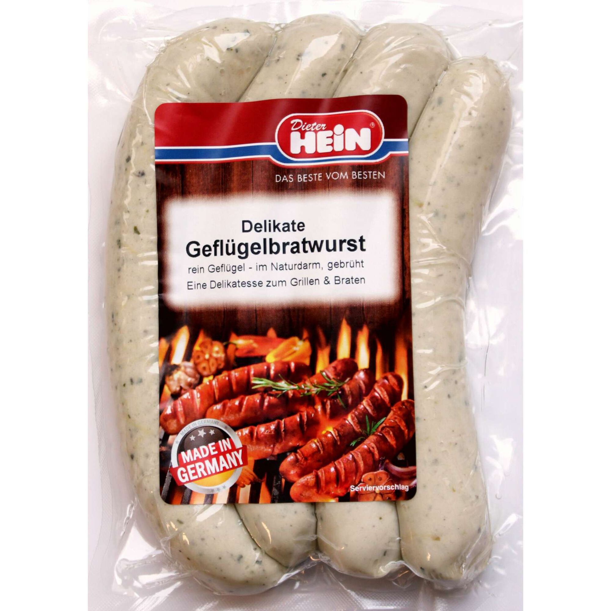 Salsichas Bratwurst de Aves Salsichas Bratwurst de Aves