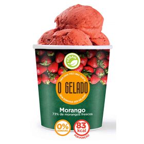 O Gelado Morango Vegan O Gelado Morango Vegan