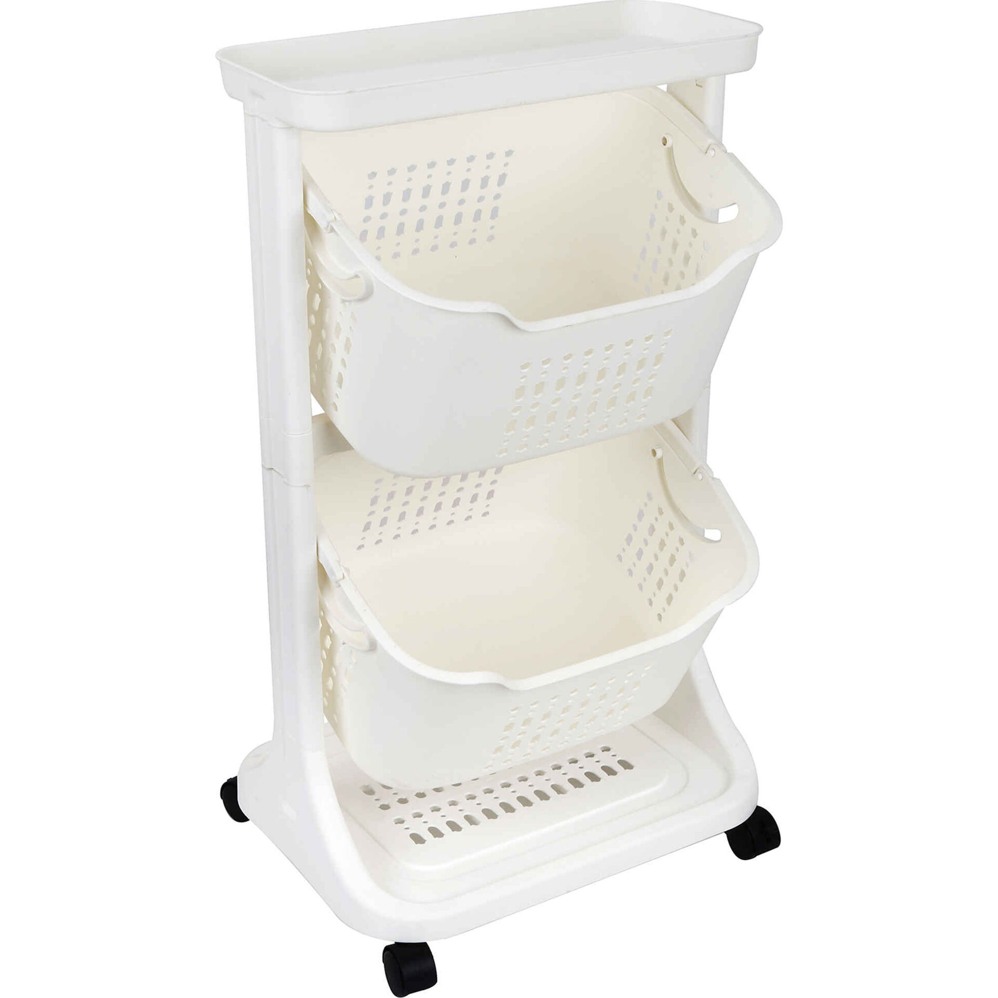 Carrinho de Arruma&ccedil;&atilde;o 2 N&iacute;veis Bazar&atilde;o