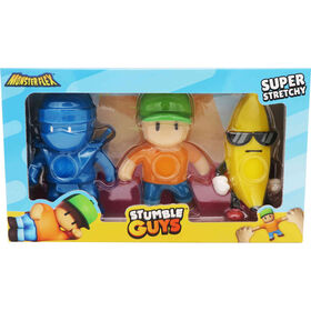 Stumble Guys - Pack 3 Figuras Monsterflex (v&aacute;rios modelos)