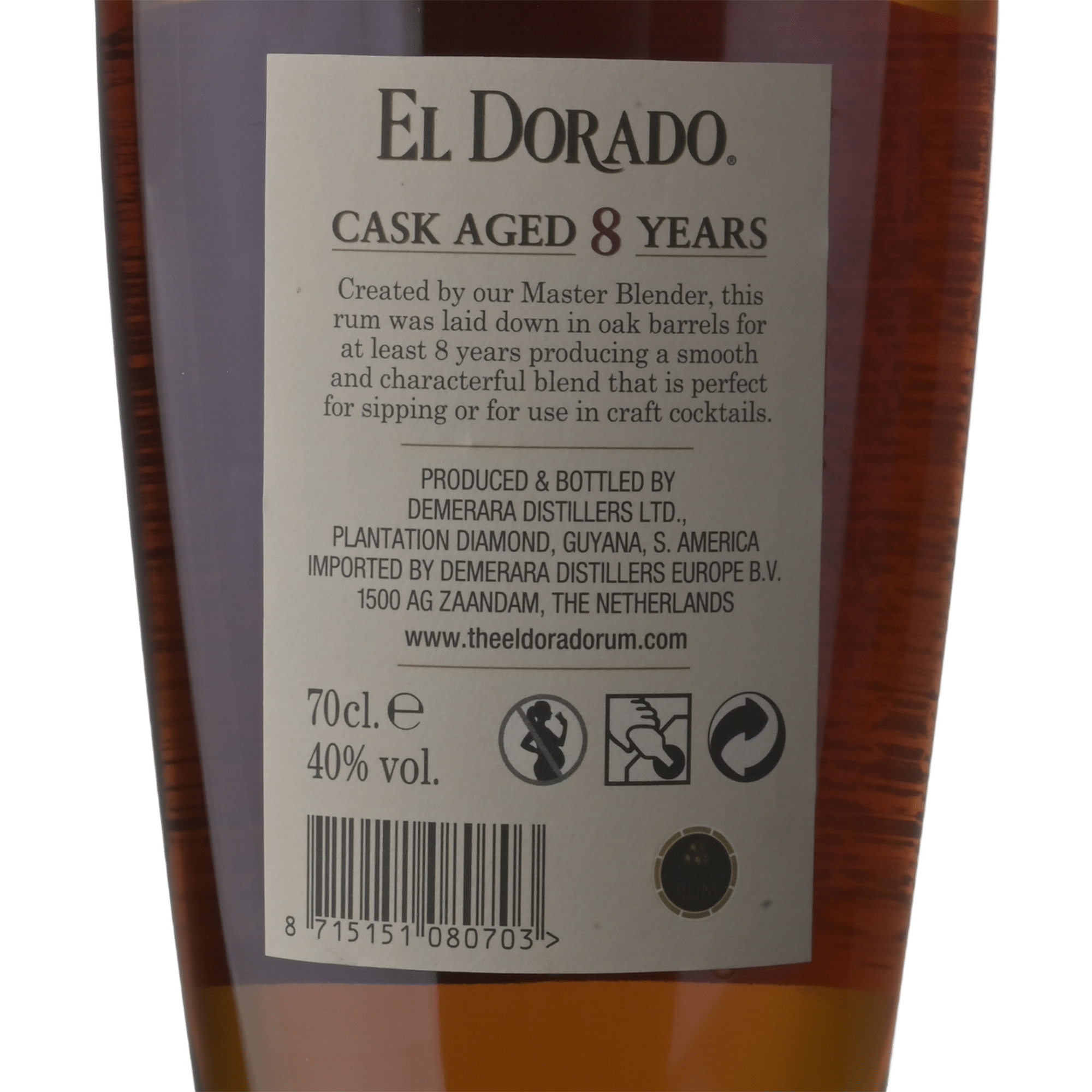 El Dorado Rum 8 Anos Cask Aged