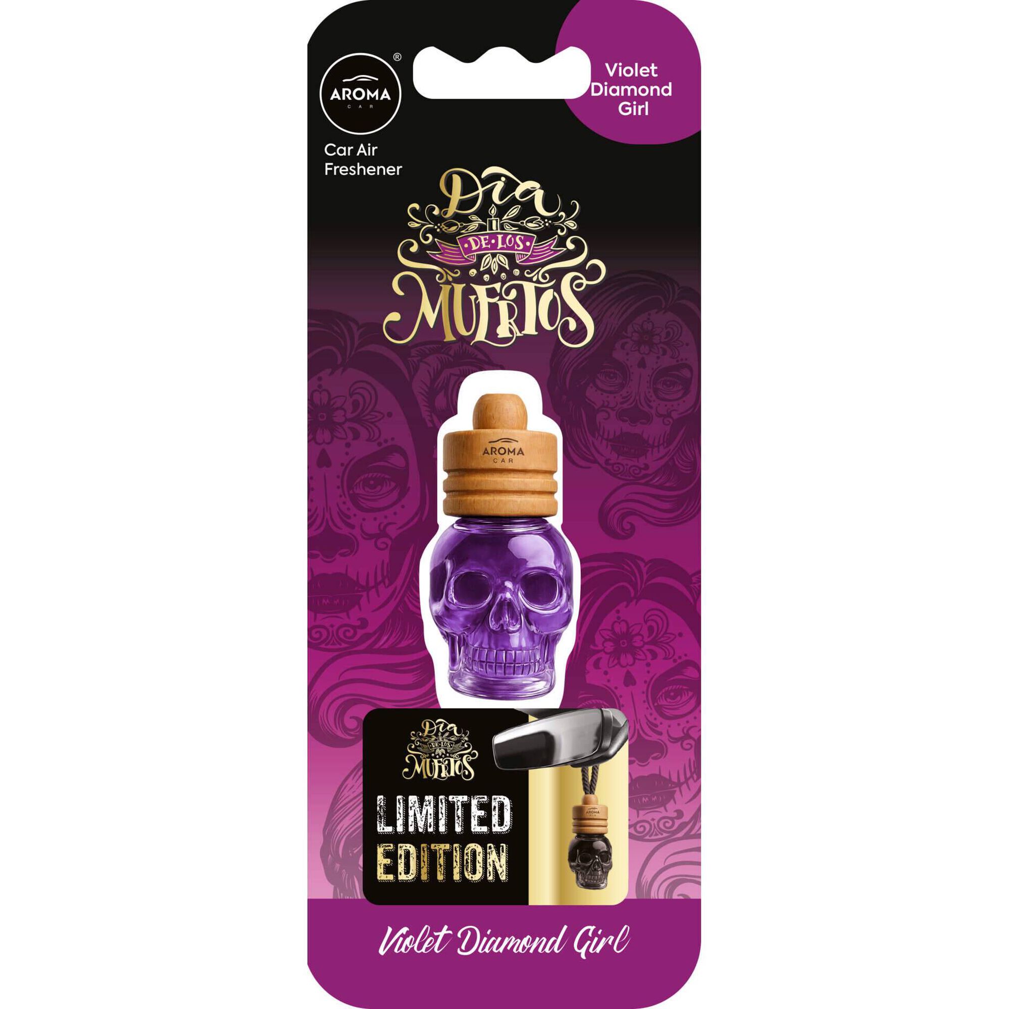 Ambientador Frasco Wood Violet Diamond Girl Aroma Car