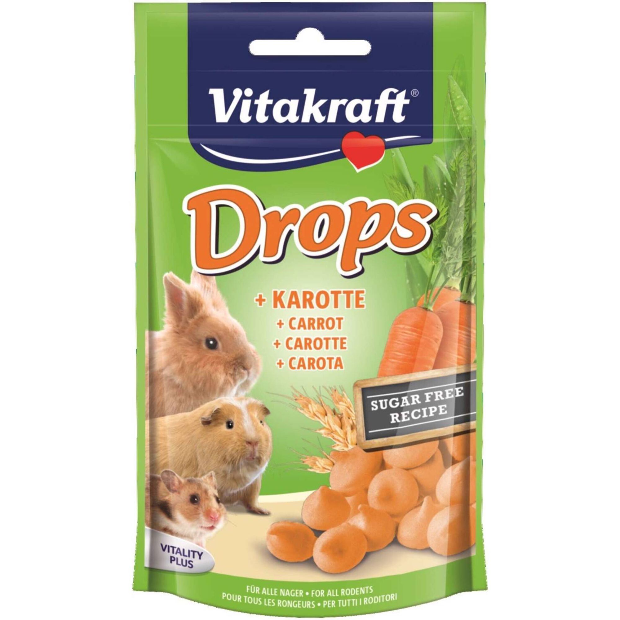 Comida para Roedor Drops Cenoura