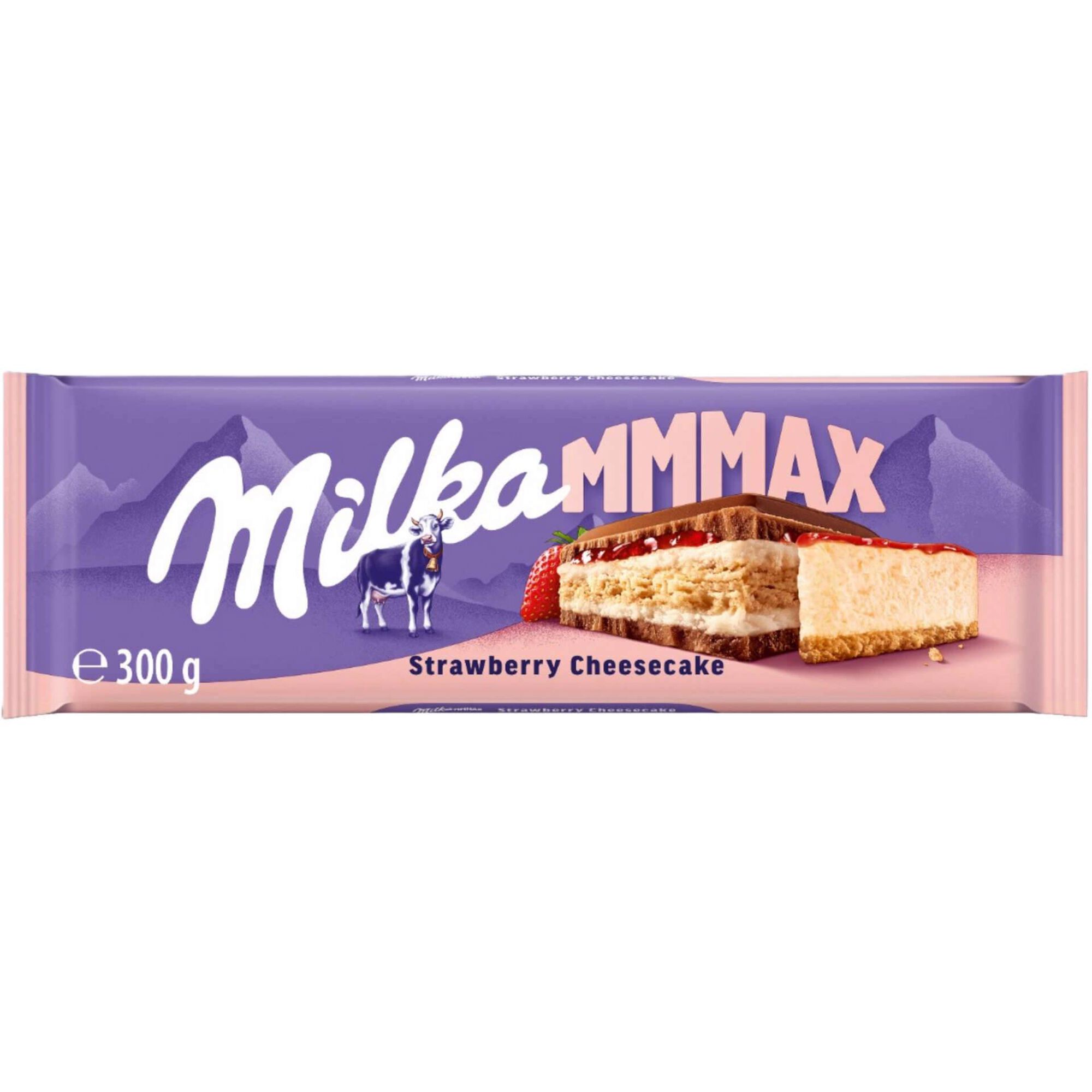 Tablete de Chocolate com Cheesecake de Morango Milka