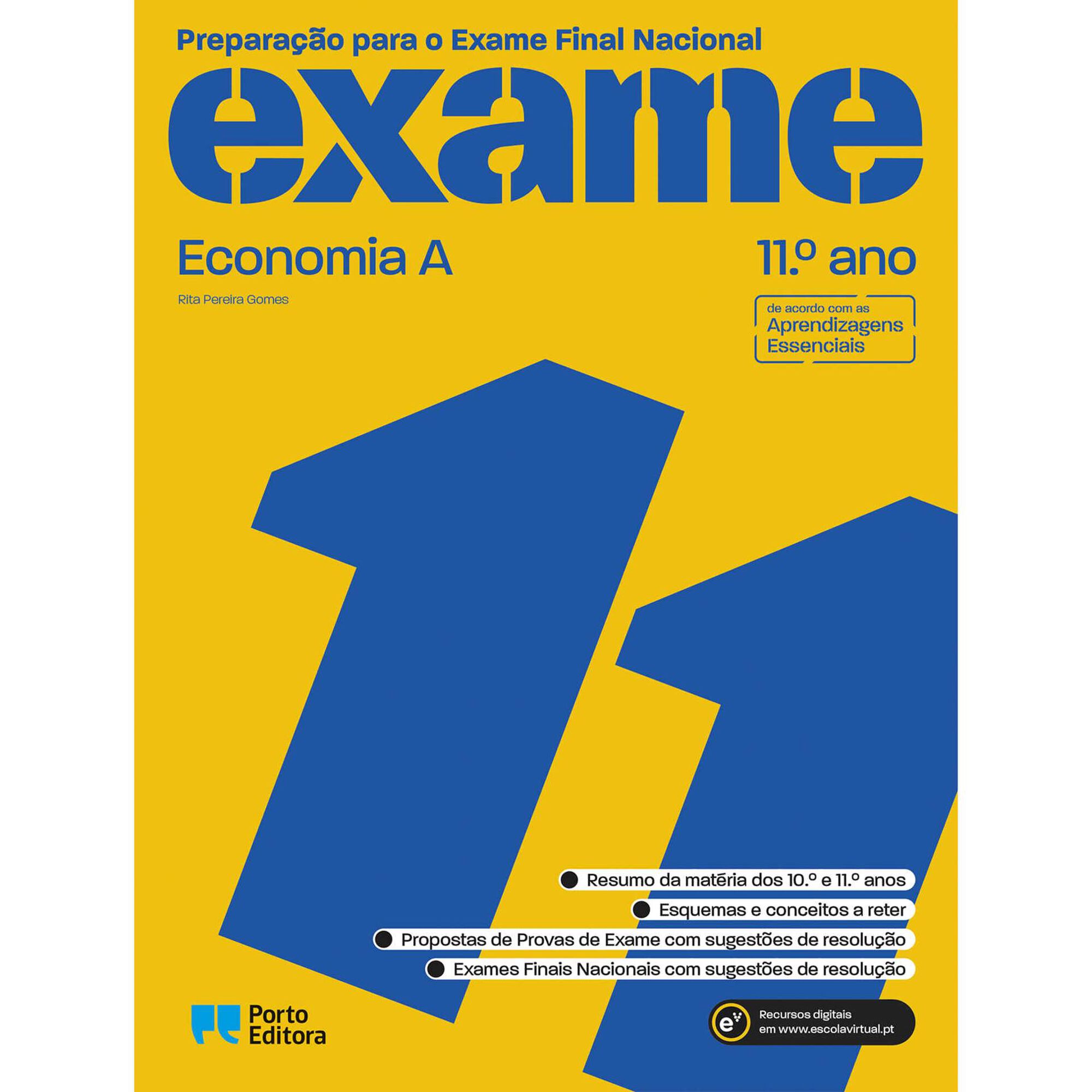 Preparação para o Exame Final Nacional 2021 - Economia A - 11º Ano Preparação para o Exame Final Nacional 2021 - Economia A - 11º Ano