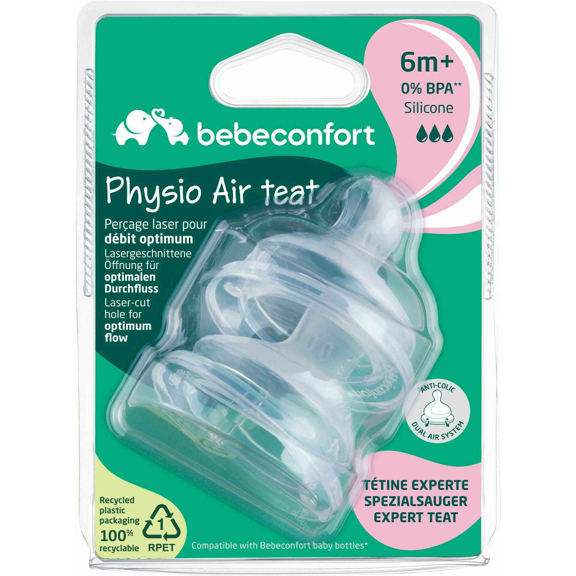 Tetinas Physio Flow L 6M+