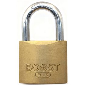 Cadeado Arco Curto com Chave Dourado Boost
