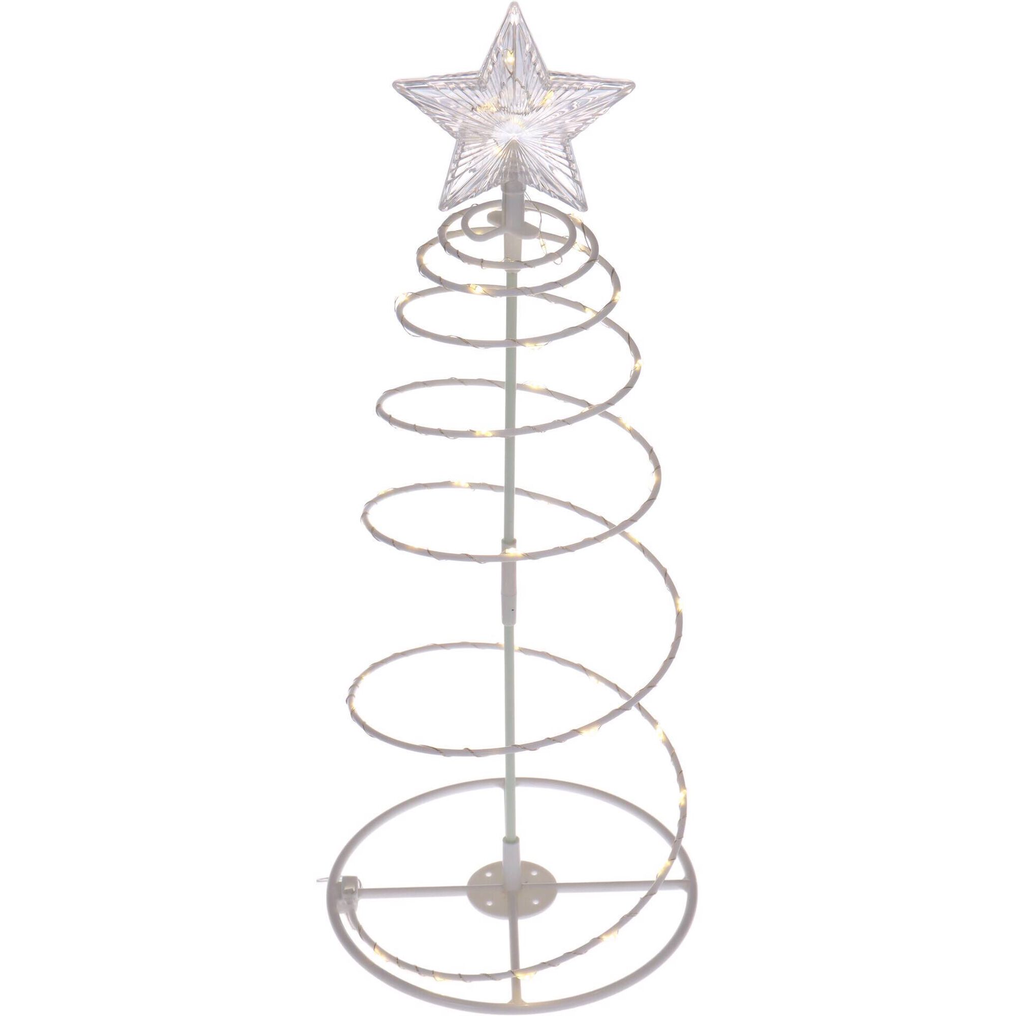 Árvore de Mesa em Espiral com Luz