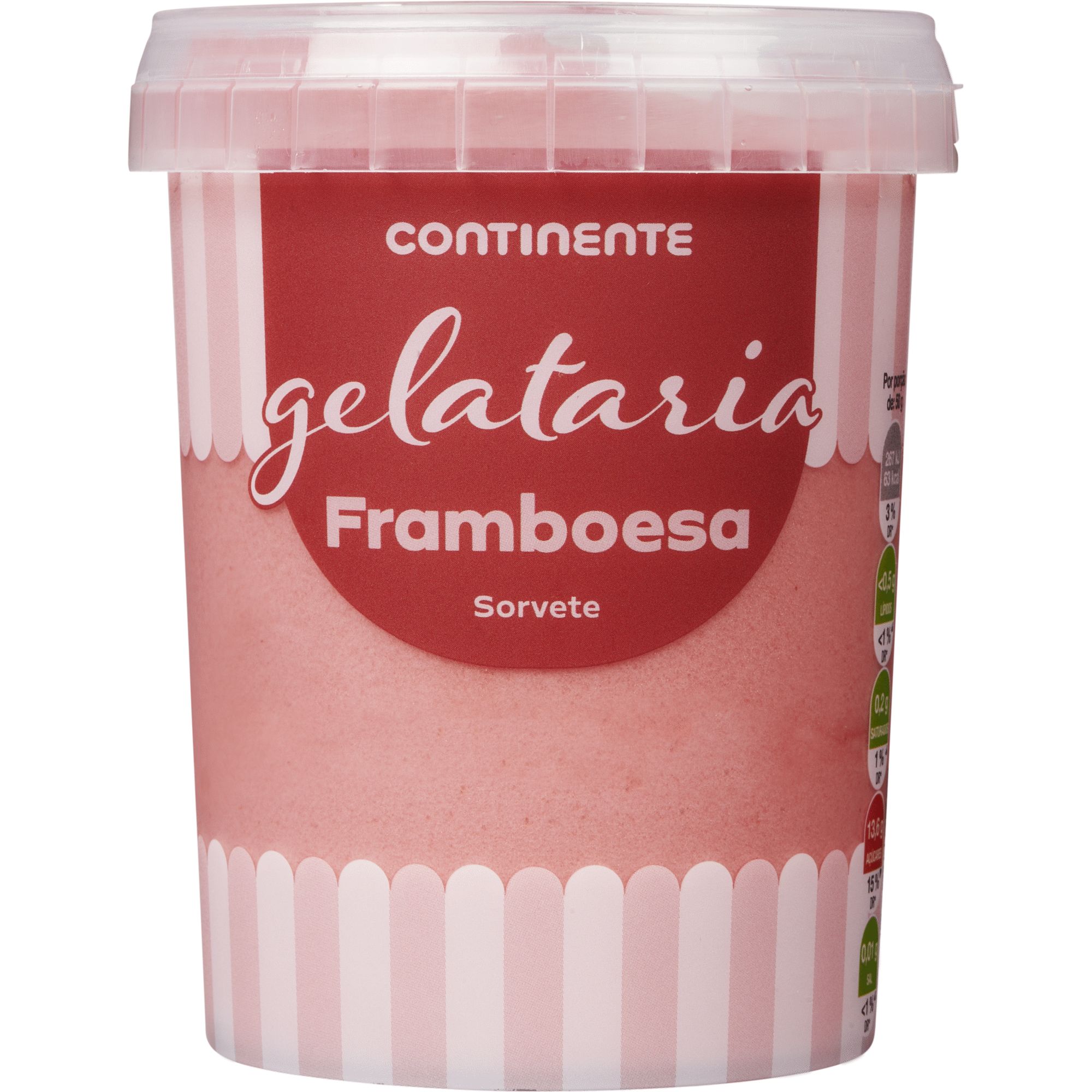 Gelado Sorvete de Framboesa Gelataria Continente