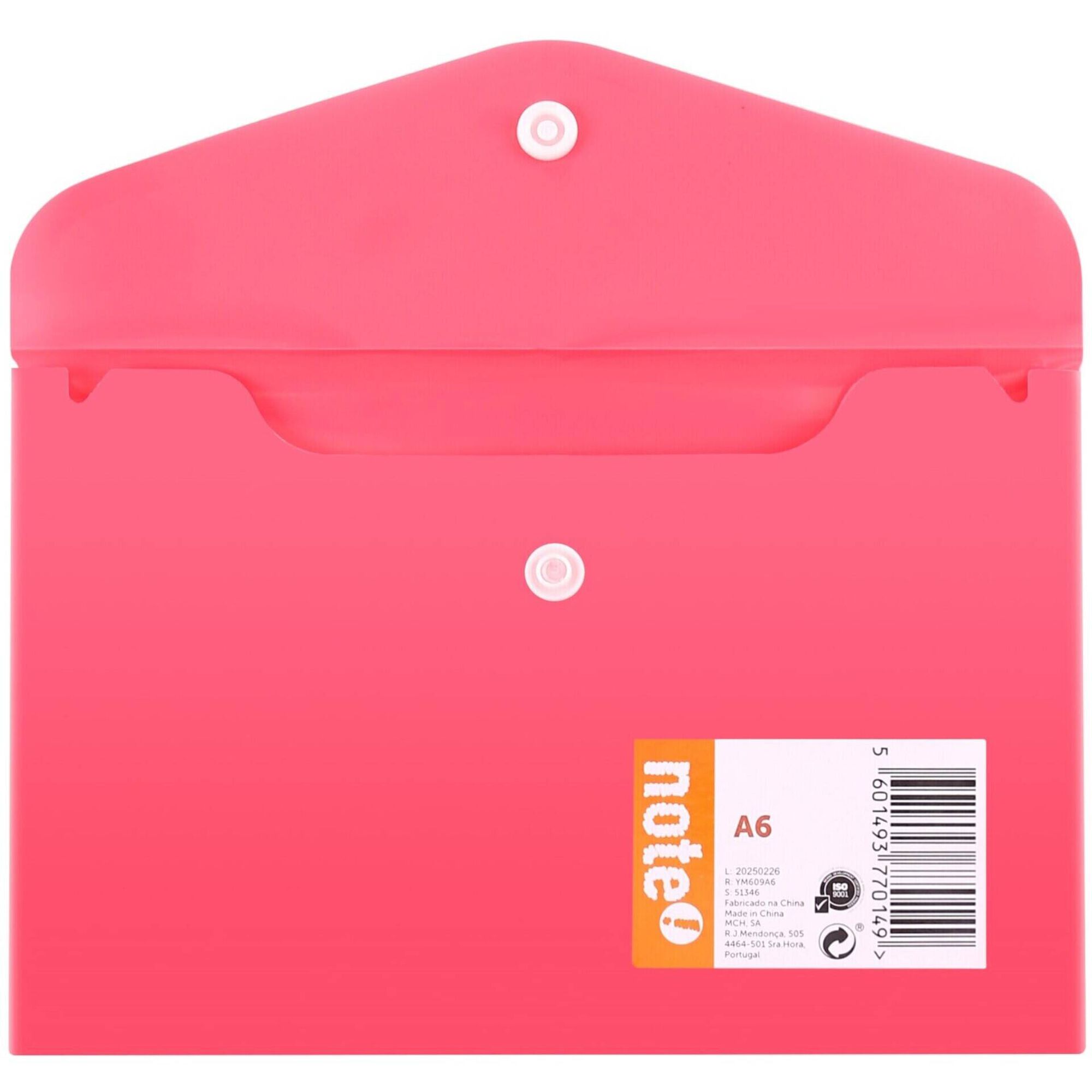 Classificador Envelope A6 com Mola (várias cores)