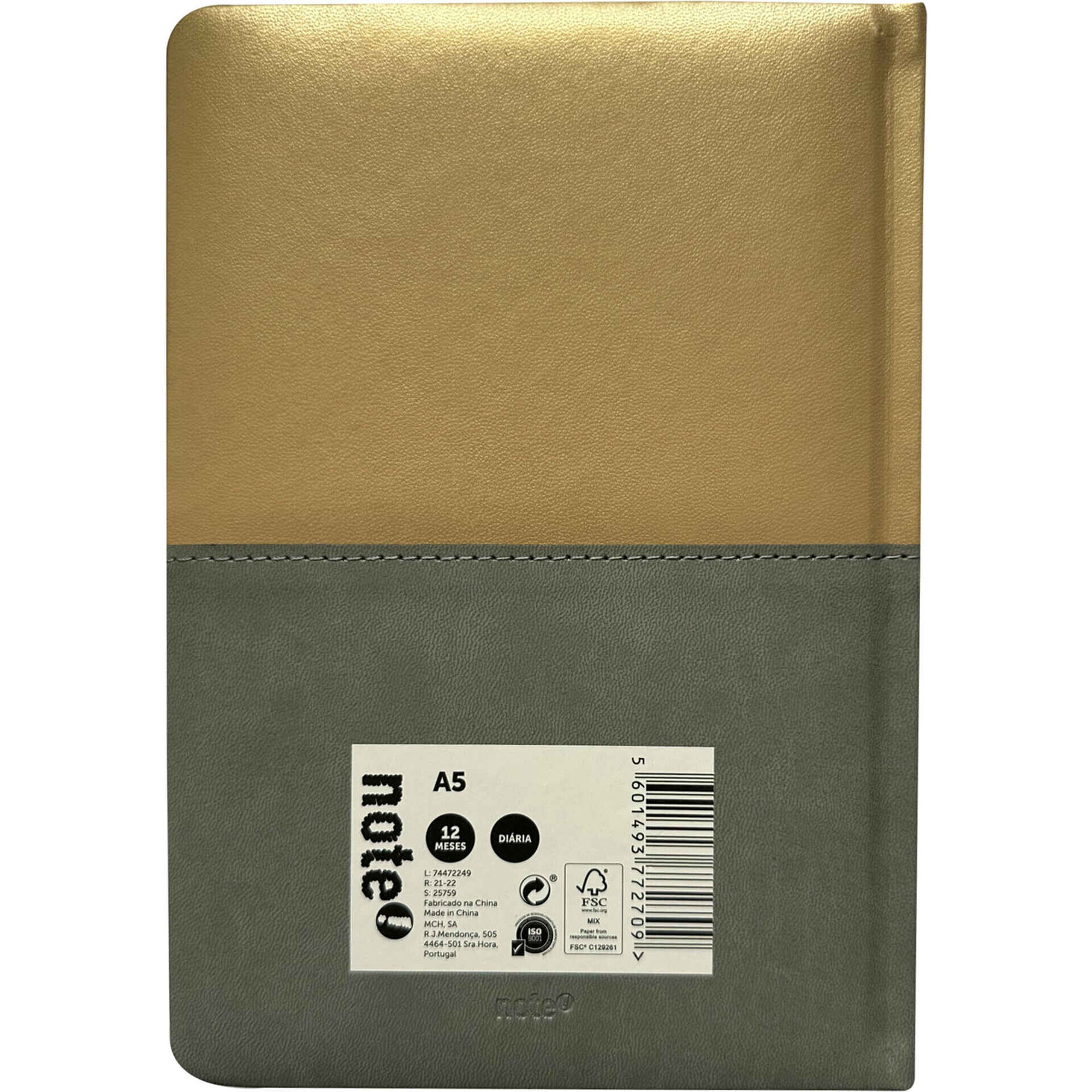 Agenda A5 2026 12 Meses (várias cores)