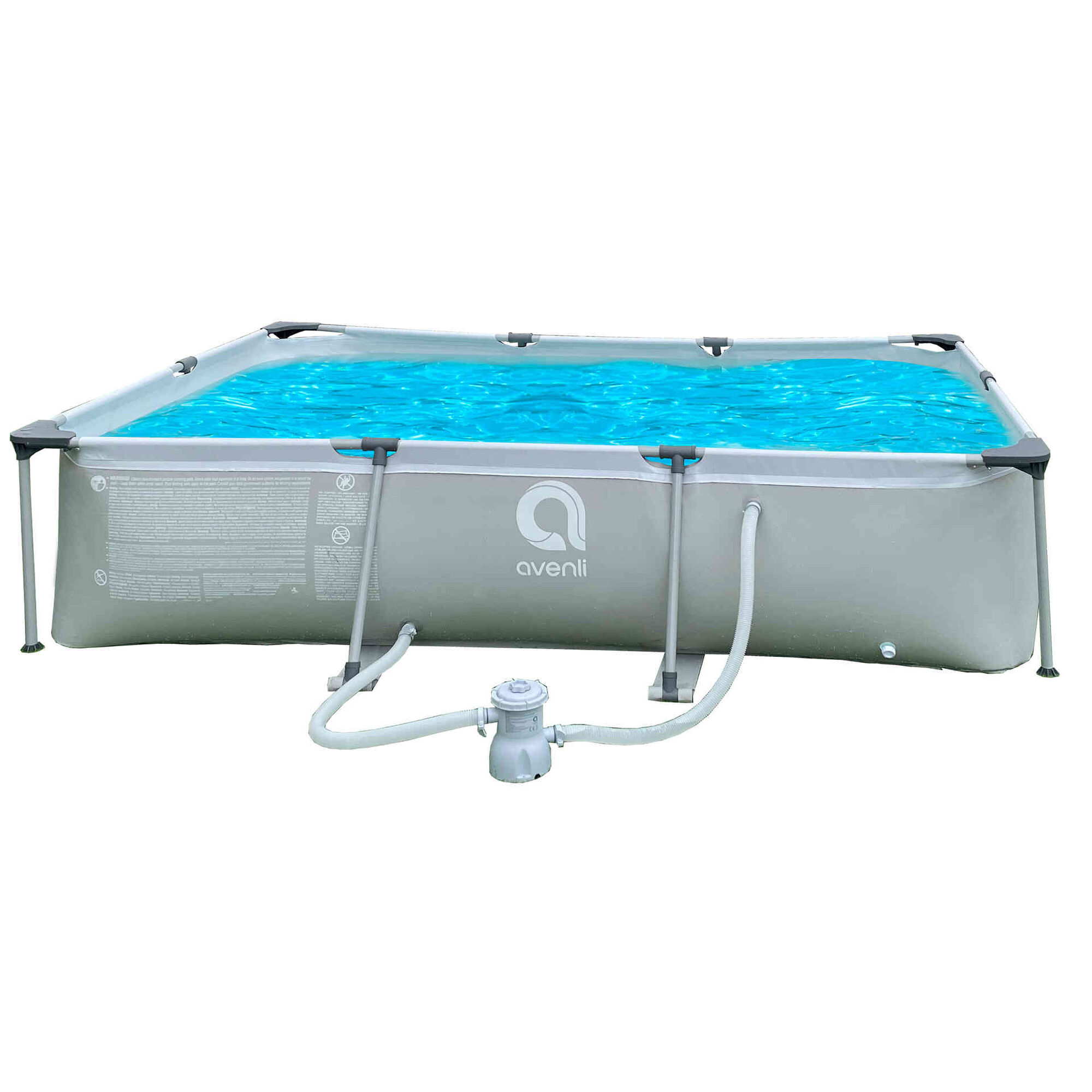 Piscina Estrutura Retangular 300x207x65cm com Bomba Avenli