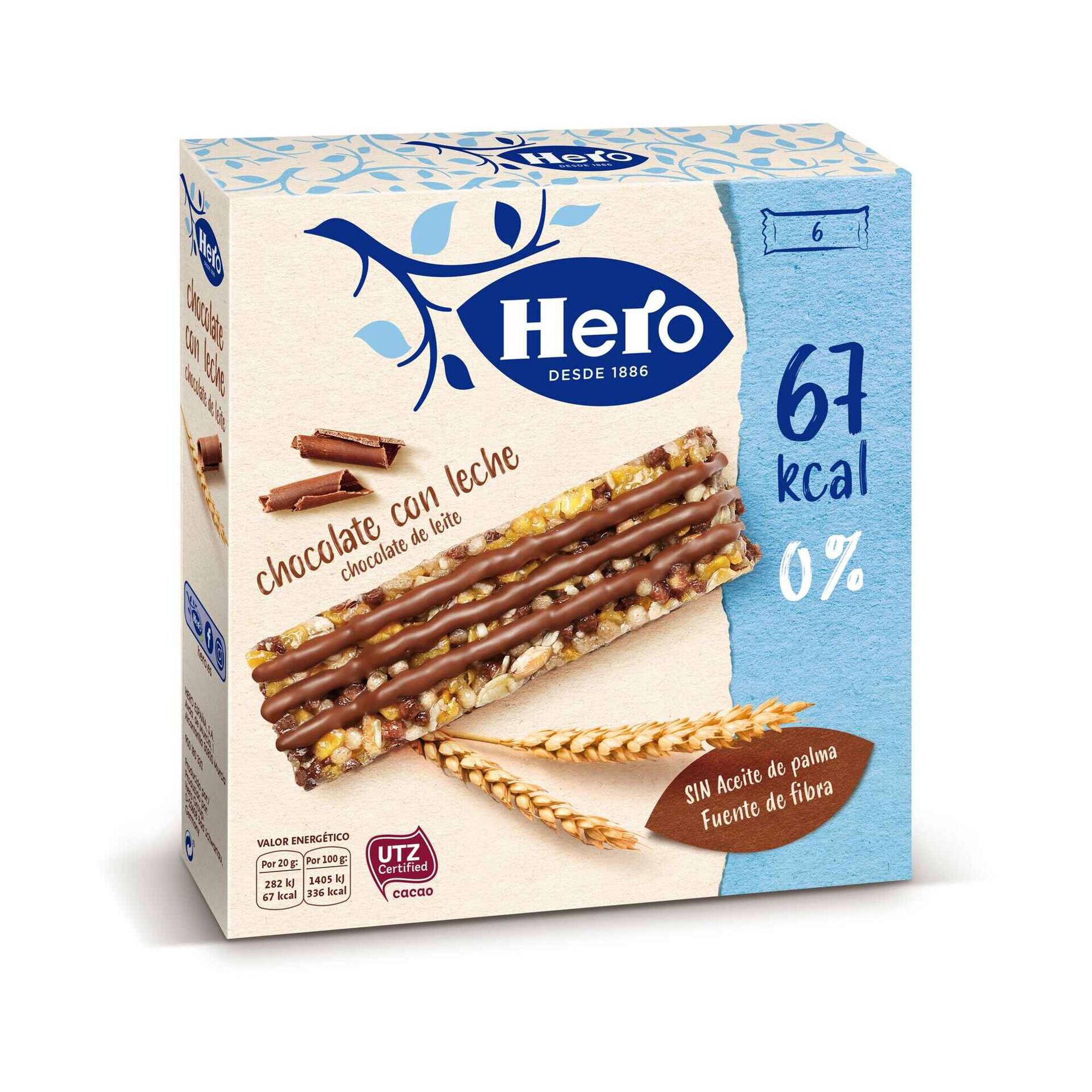 Barras de Cereais Chocolate de Leite Línea Barras de Cereais Chocolate de Leite Línea