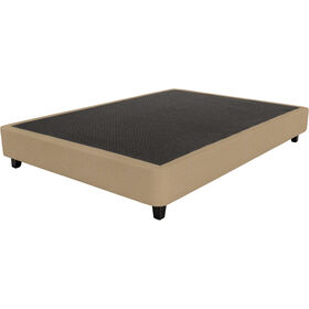 Sommier Nara Taupe 190x90cm P&eacute;s Retangulares Brancos Dreamura