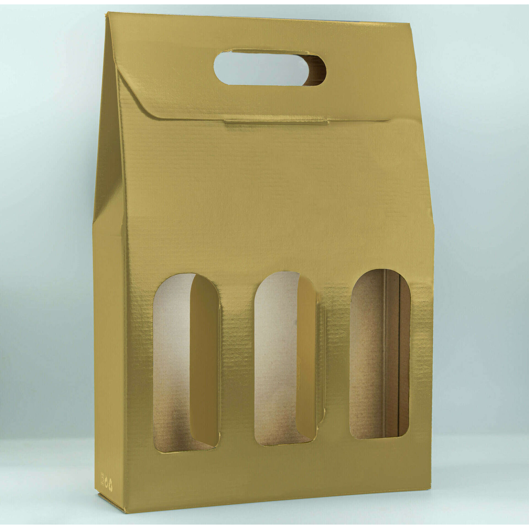 Caixa Presente para 3 Garrafas (várias cores)