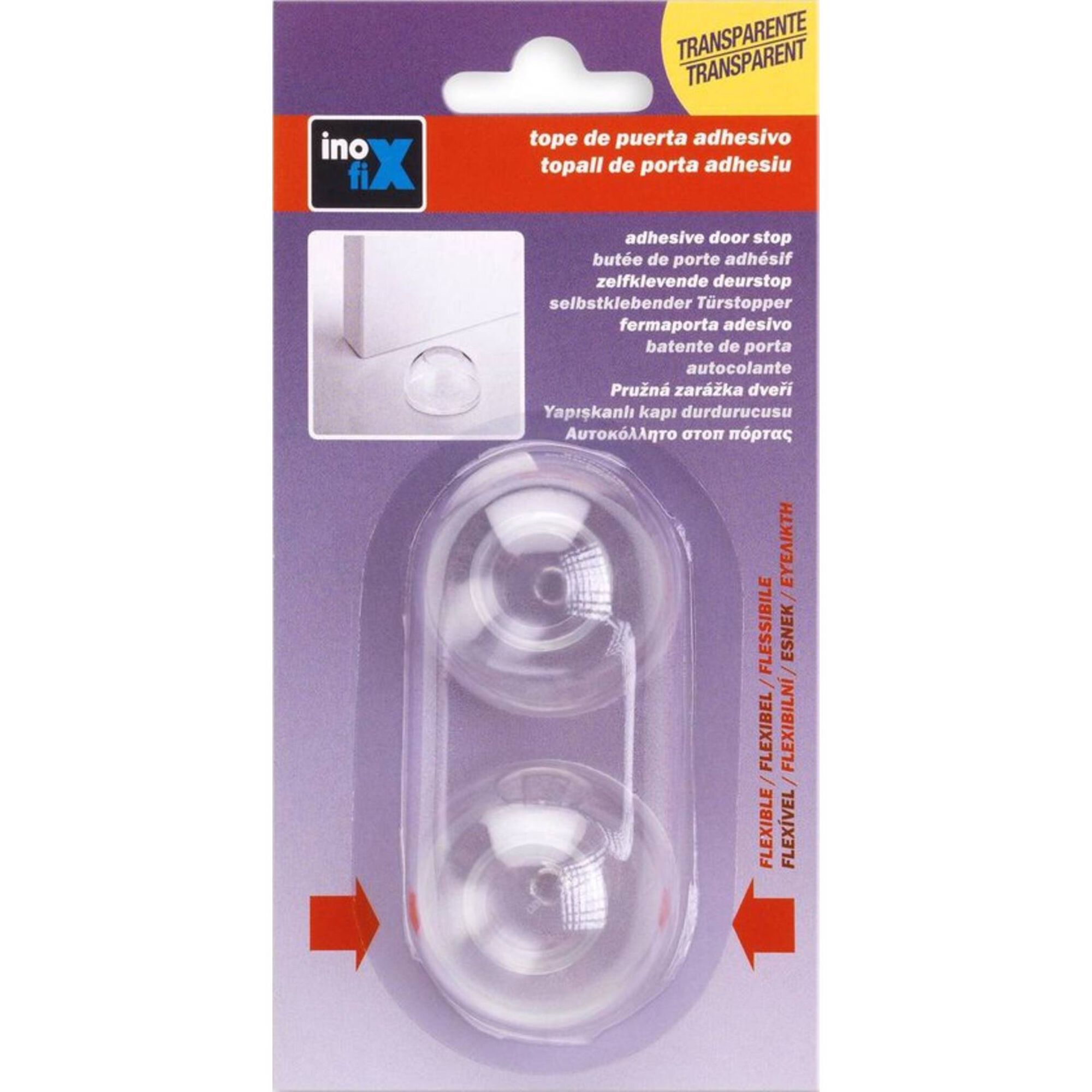 Batente de Porta Adesivo 40mm Transparente