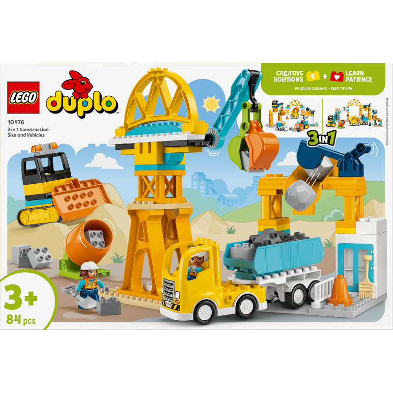LEGO Duplo - Veículos e Área de Construção 3 em 1 - 10476