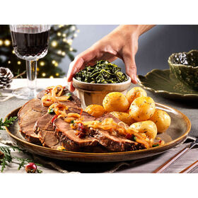 Borrego Assado com Batata e Grelos Salteados (Entregas para o Natal)