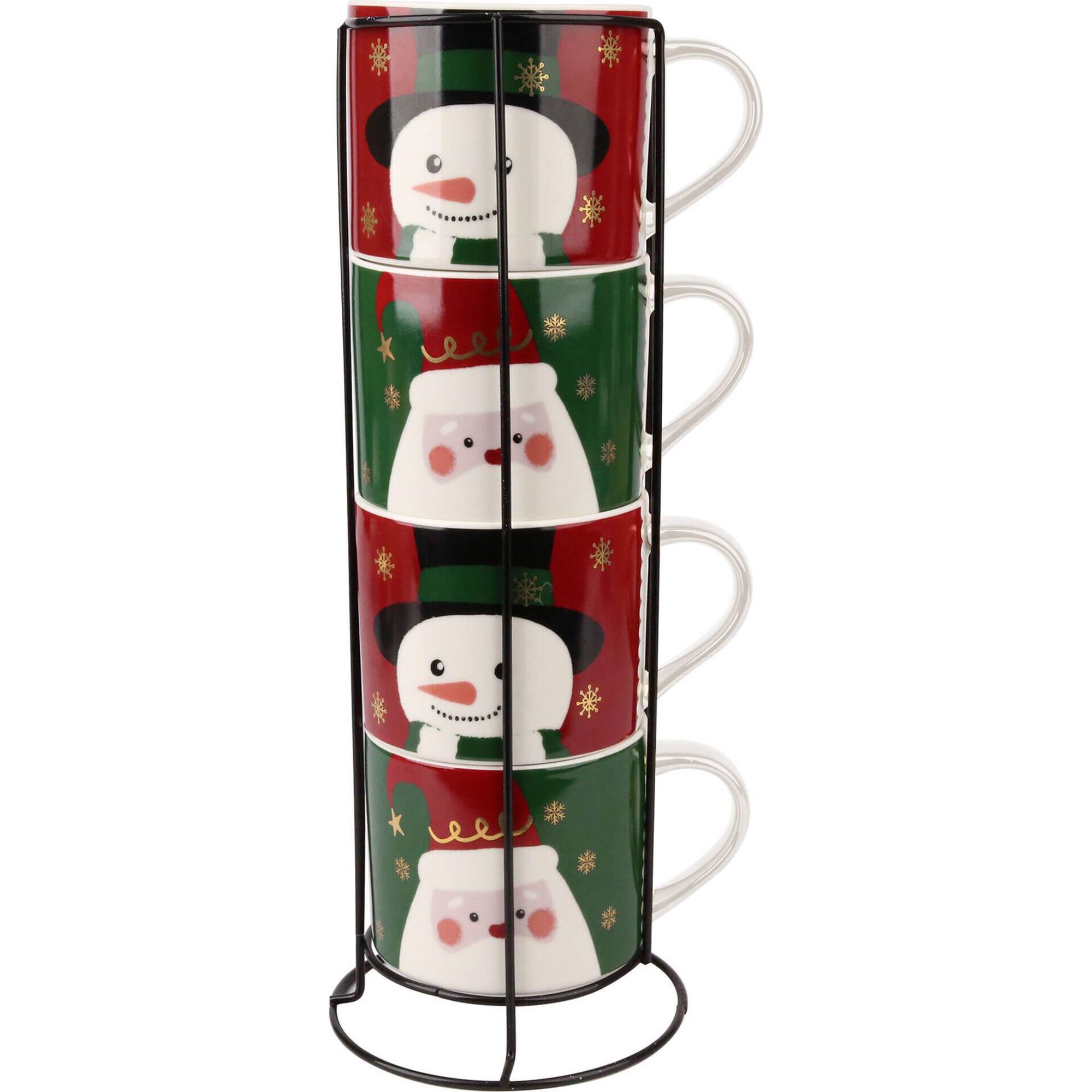 Conjunto 4 Canecas Natal com Expositor