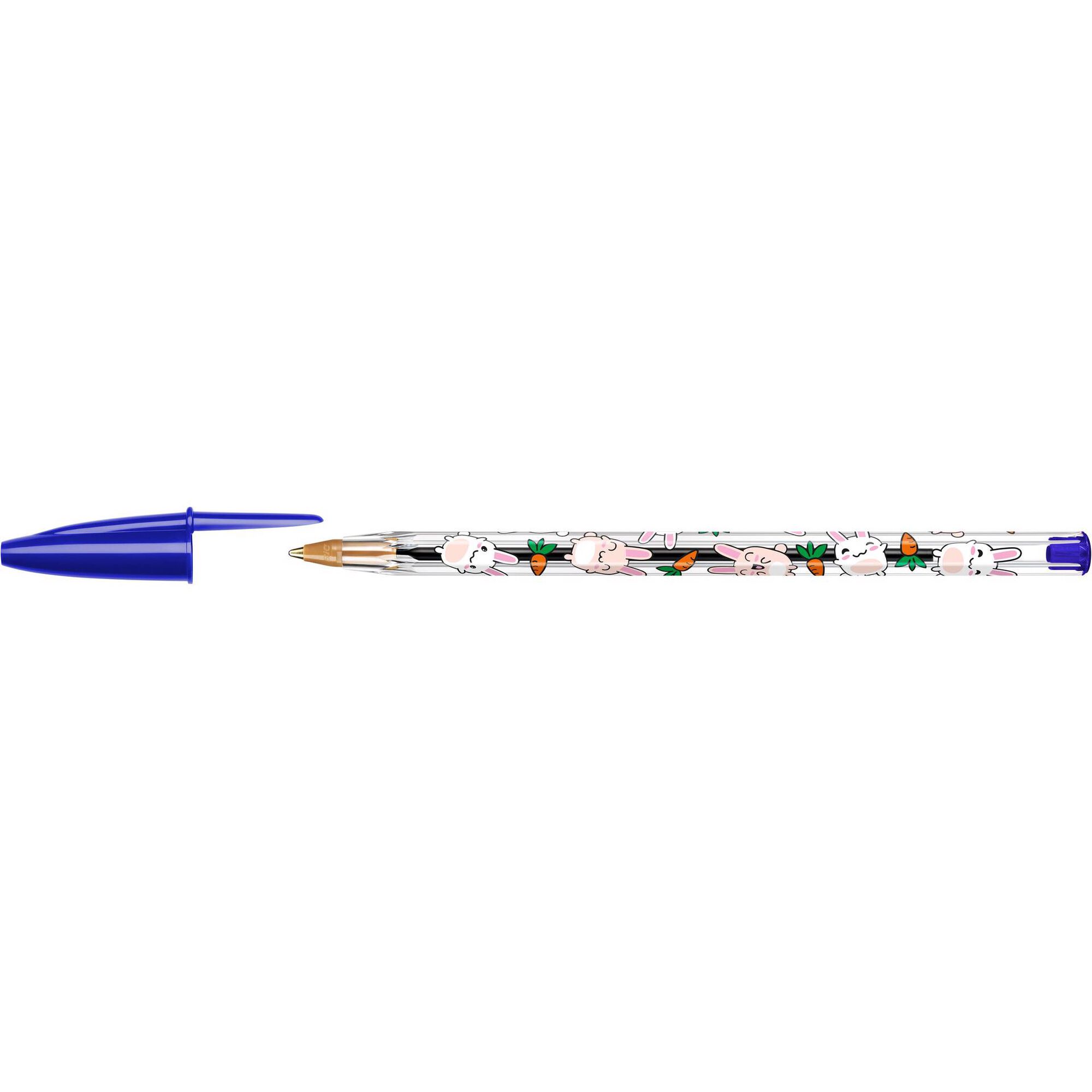 Esferogr&aacute;fica Cristal Decor Kawaii de Tinta Azul Bic