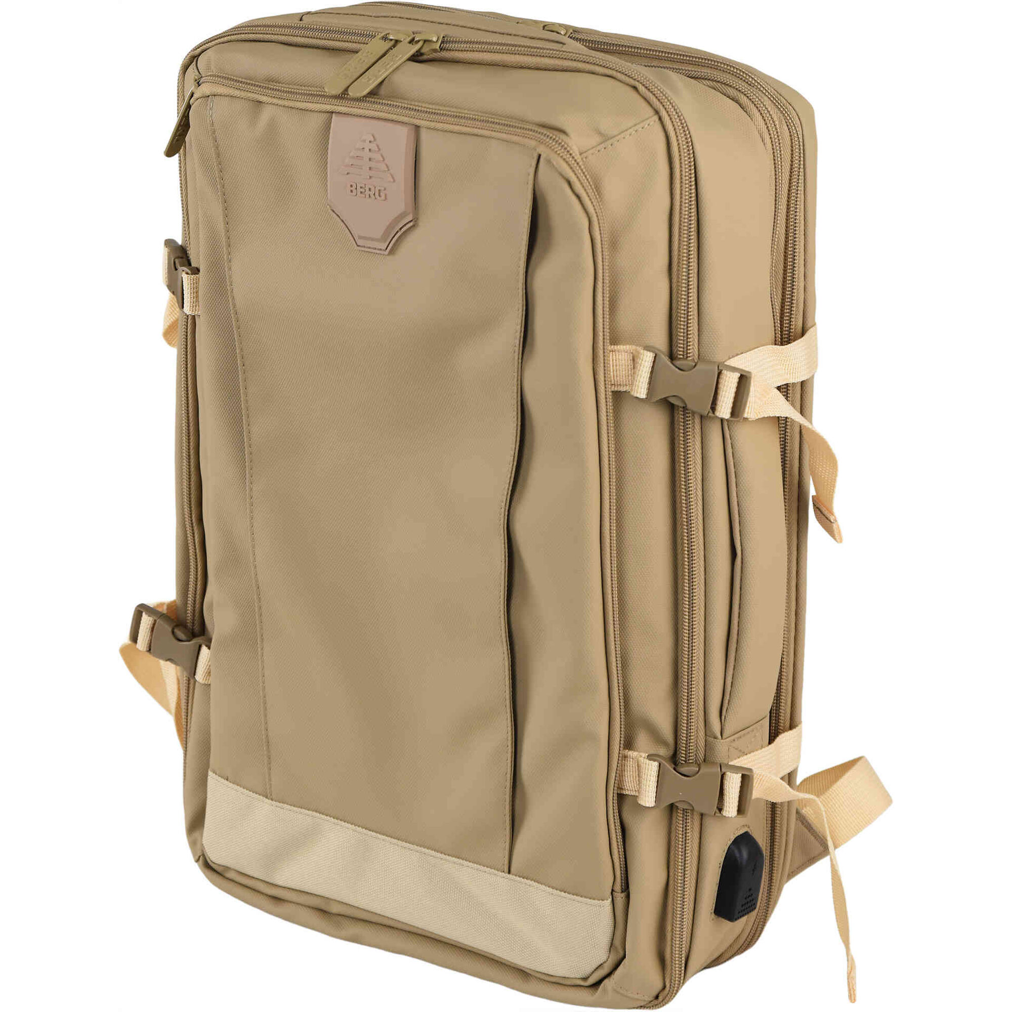 Mochila Extra-Expans&iacute;vel 20L-37L Bege