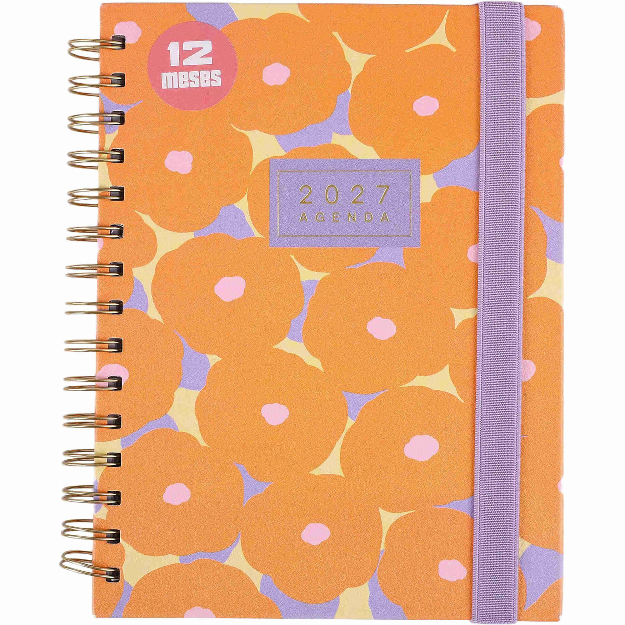 Agenda Semanal 2027 A5 Flowers (v&aacute;rias cores) Note!