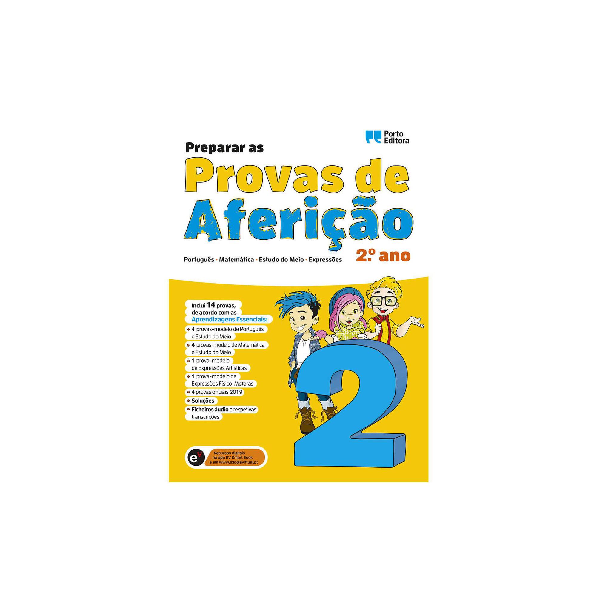 Preparar as Provas de Aferição - Português, Matemática, Estudo do Meio e Expressões - 2º Ano, Preparar as Provas de Aferição - Português, Matemática, Estudo do Meio e Expressões - 2º Ano, , hi-res