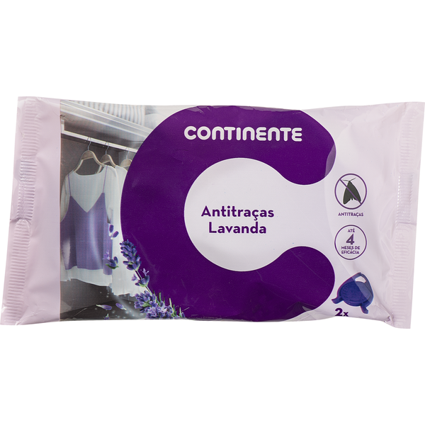 Inseticida Anti-Traça Ganchos Lavanda Continente