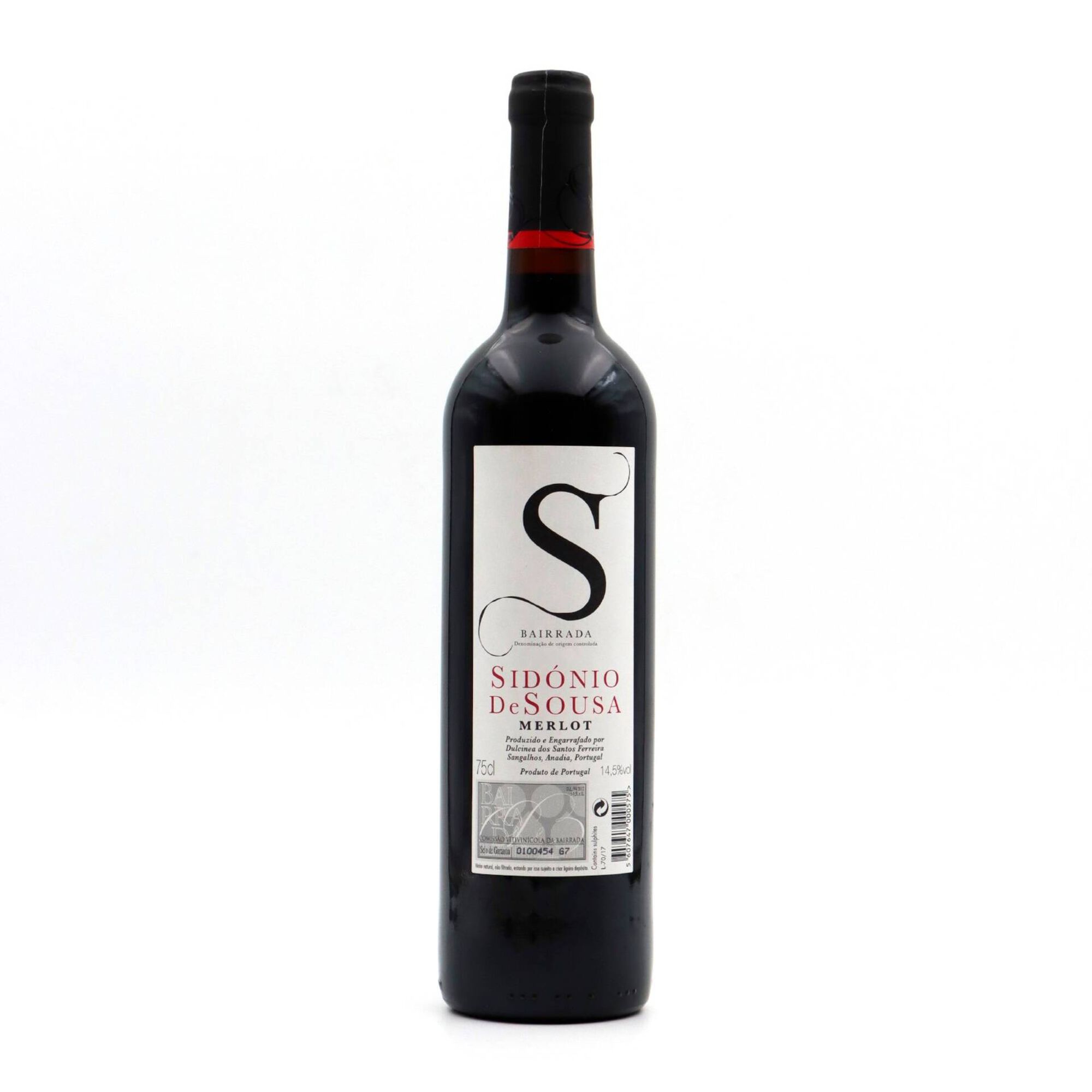 Sid&oacute;nio de Sousa Merlot Beiras Vinho Tinto