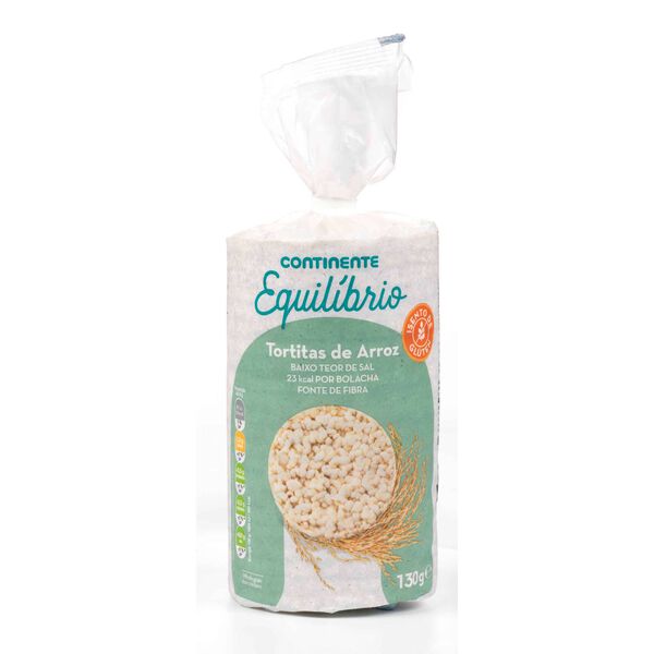 Tortitas de Arroz sem Sal sem Glúten Continente Equilíbrio