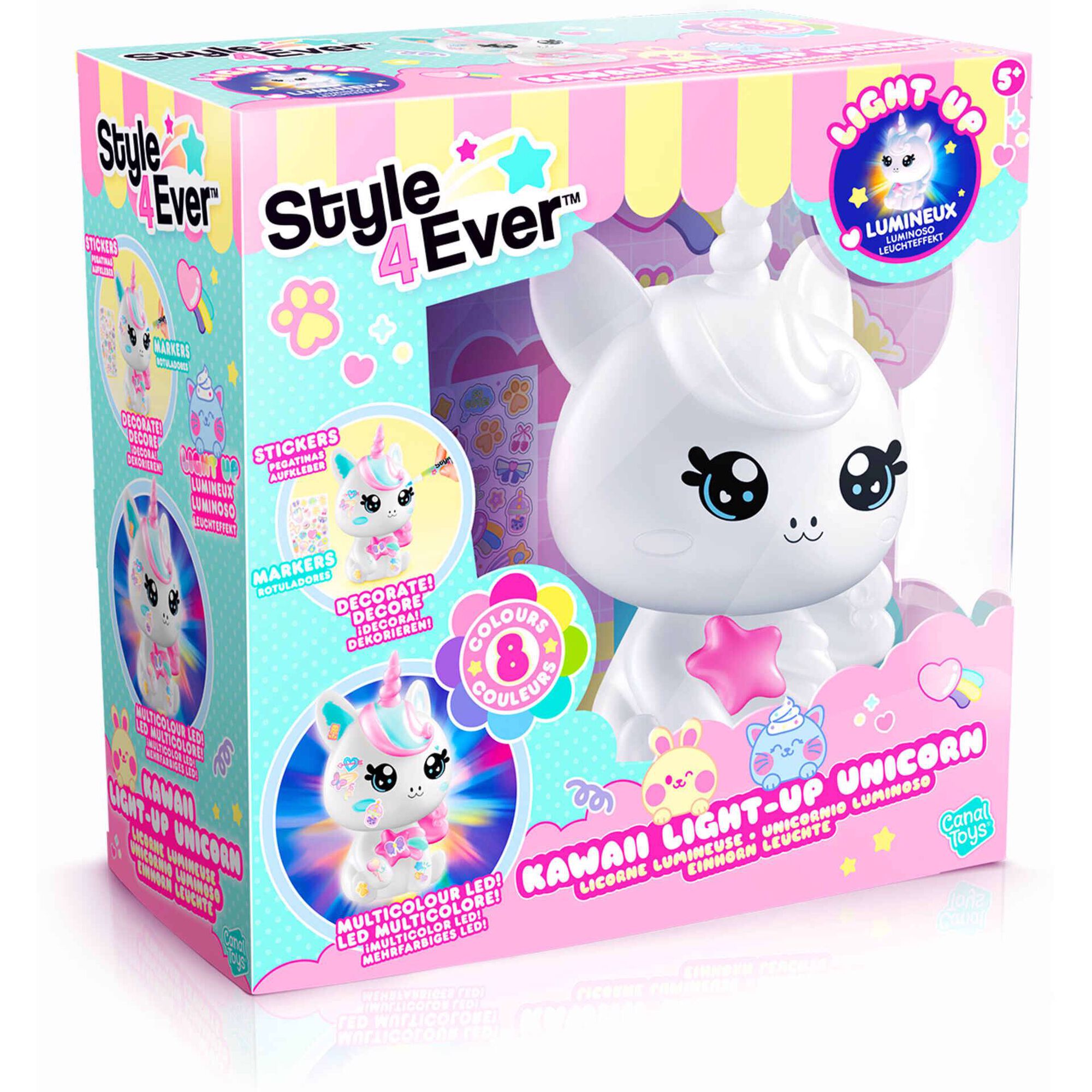 Canal Toys - Kit Unic&oacute;rnio Kawaii com Luz Style4ever