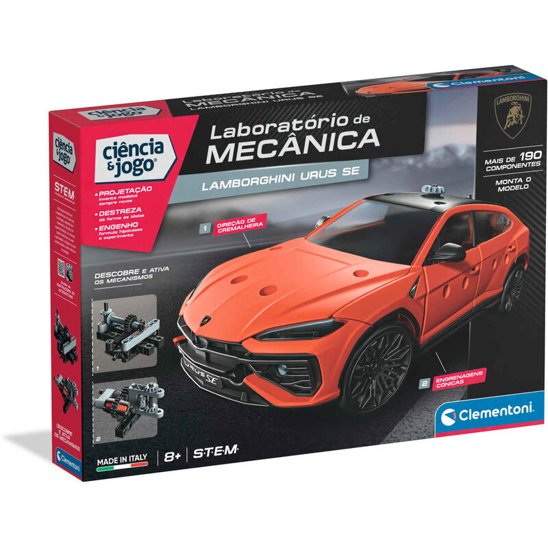 Clementoni - Kit Laboratório de Mecânica Lamborghini Urus