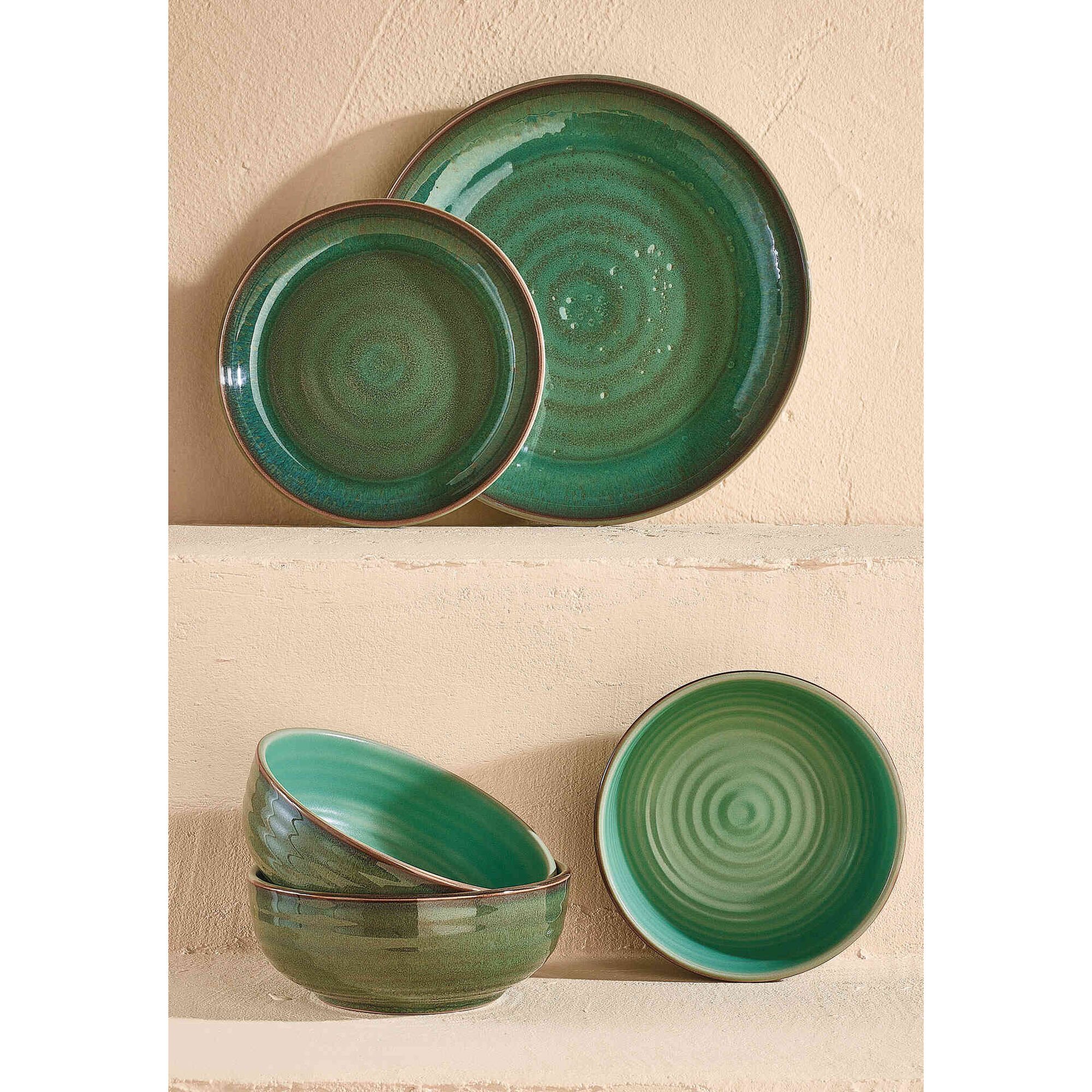 Prato Sopa 15,5cm Verde Marv&atilde;o Kasa