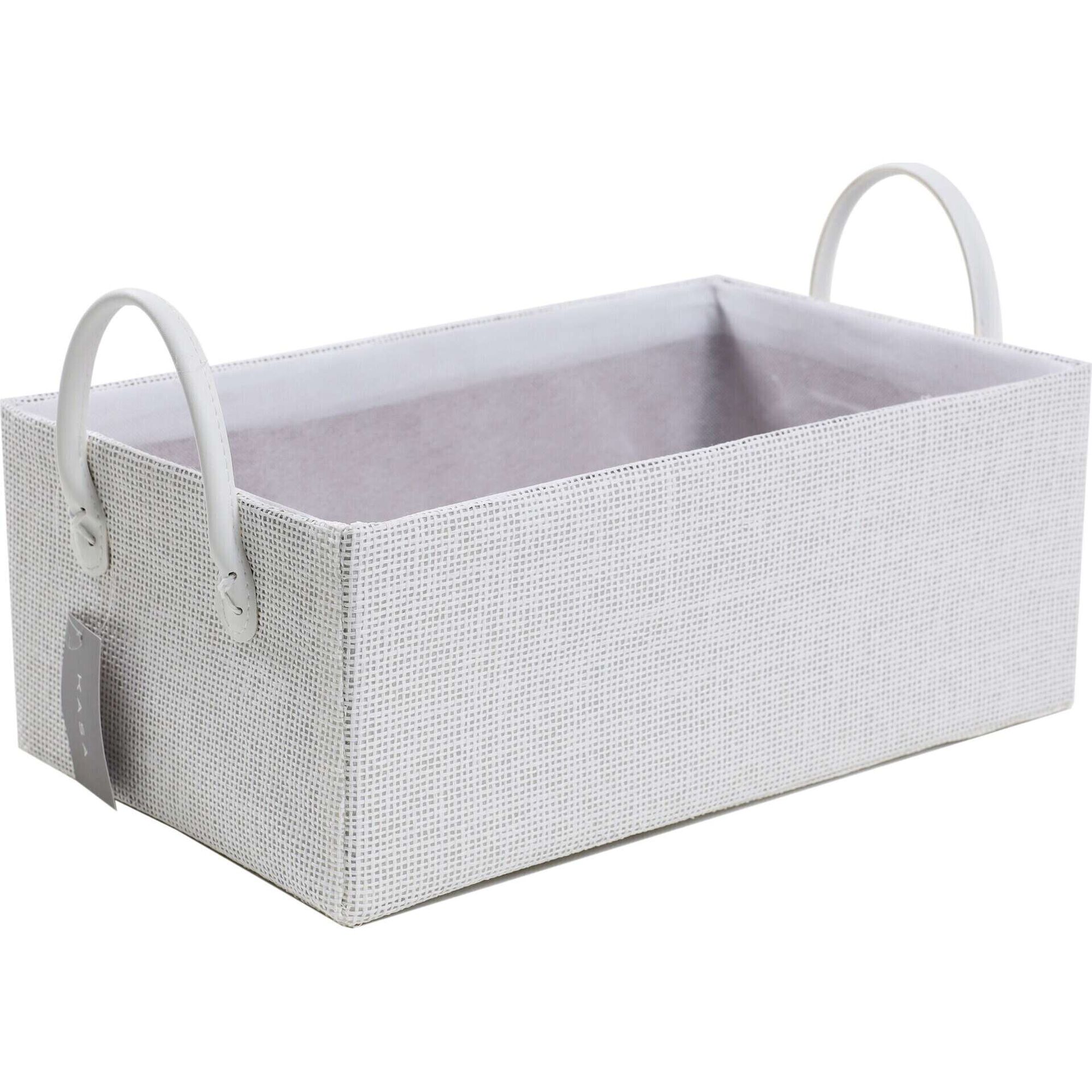 Cesto WC Retangular Alça Branco
