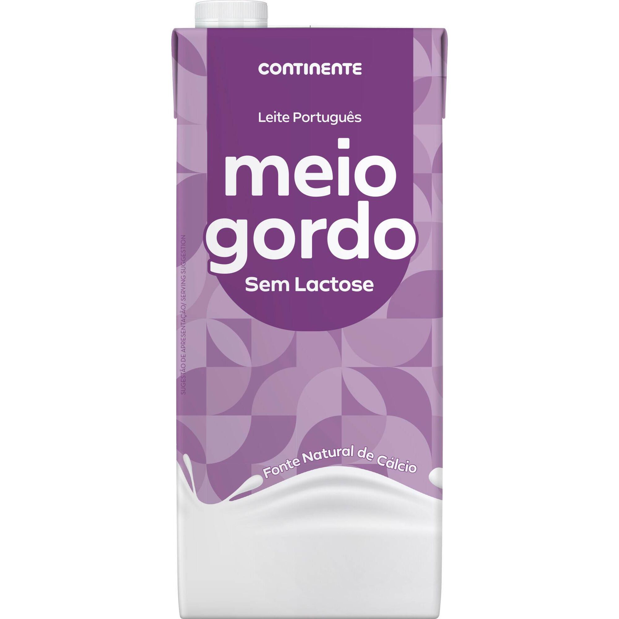 Leite UHT Meio Gordo sem Lactose Continente