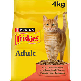 Ra&ccedil;&atilde;o para Gato Adulto Vaca, Frango e Legumes Purina Friskies
