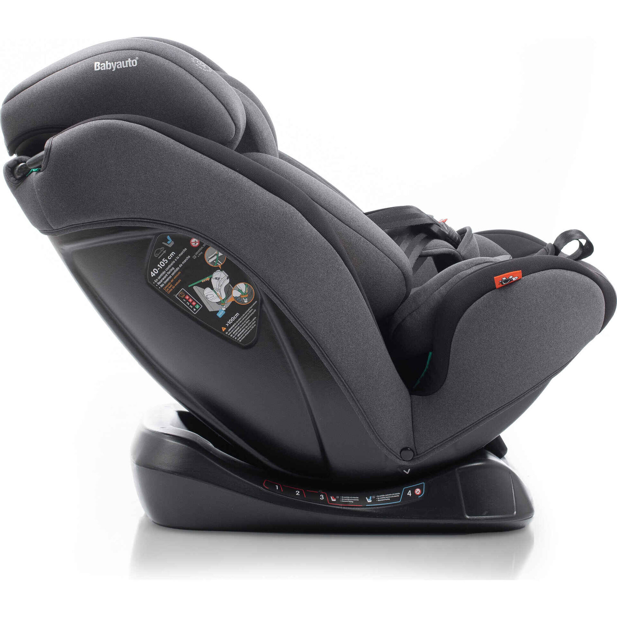 Cadeira Auto I-Size 40-150cm Lolo Belt Cinza Escuro