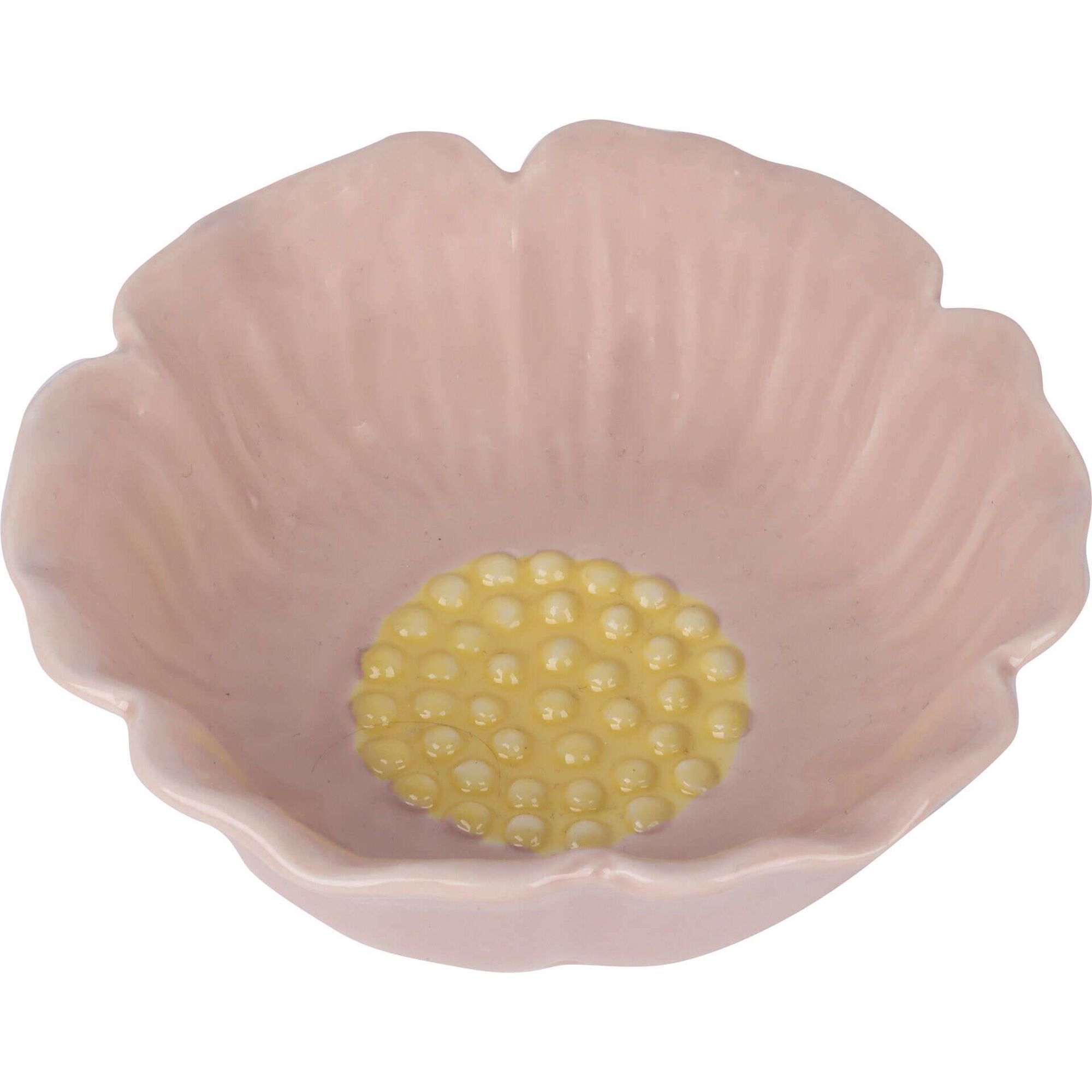 Ta&ccedil;a Flor Rosa 15cm Kasa