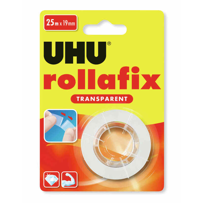 Rollafix Fita-Cola Transparente 19mm x 25m UHU