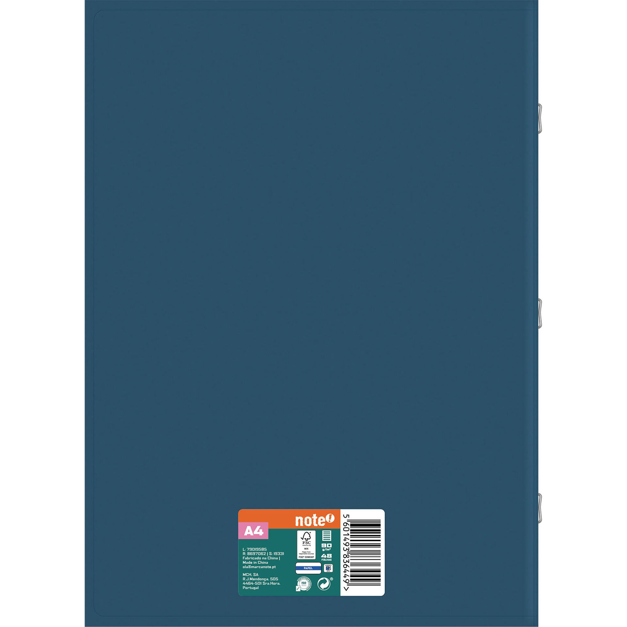 Caderno Agrafado A4 48 Folhas (v&aacute;rias cores) Note!