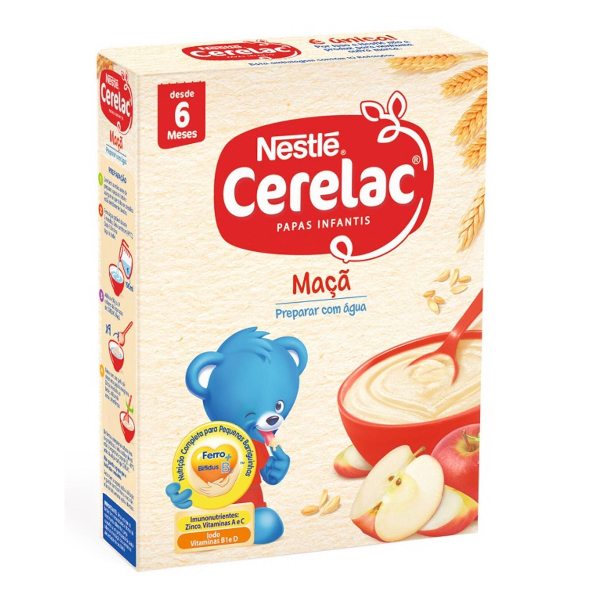 Papa Infantil Láctea de Maçã +6M