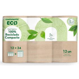 Papel Higiénico 100% Reciclado Compacto Papel Higiénico 100% Reciclado Compacto