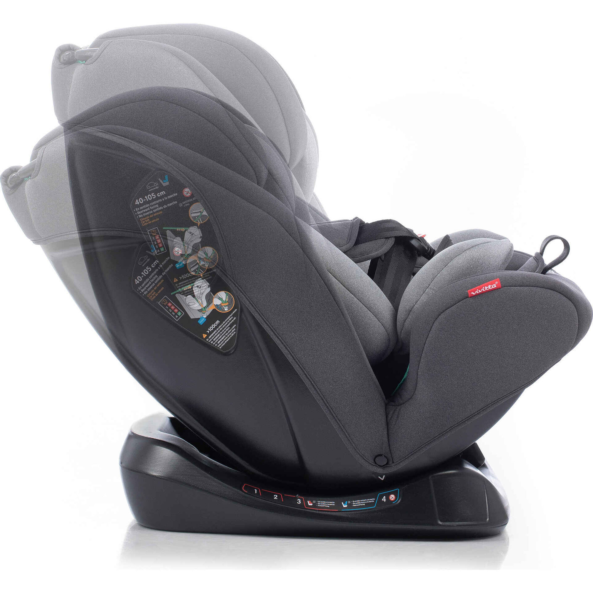 Cadeira Auto I-Size 40-150cm Cinza Eder