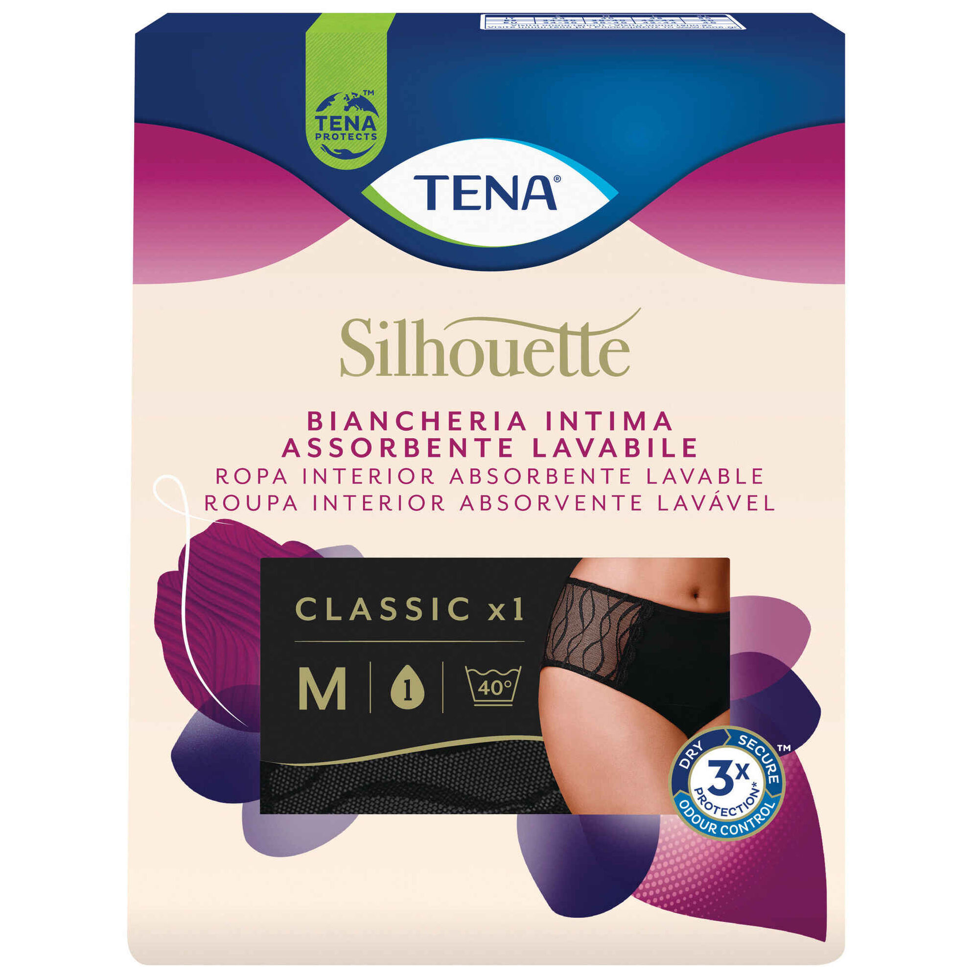 Cuecas Incontinência Lavável Silhouette M