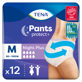 Cuecas Incontin&ecirc;ncia Noite Pants M Tena