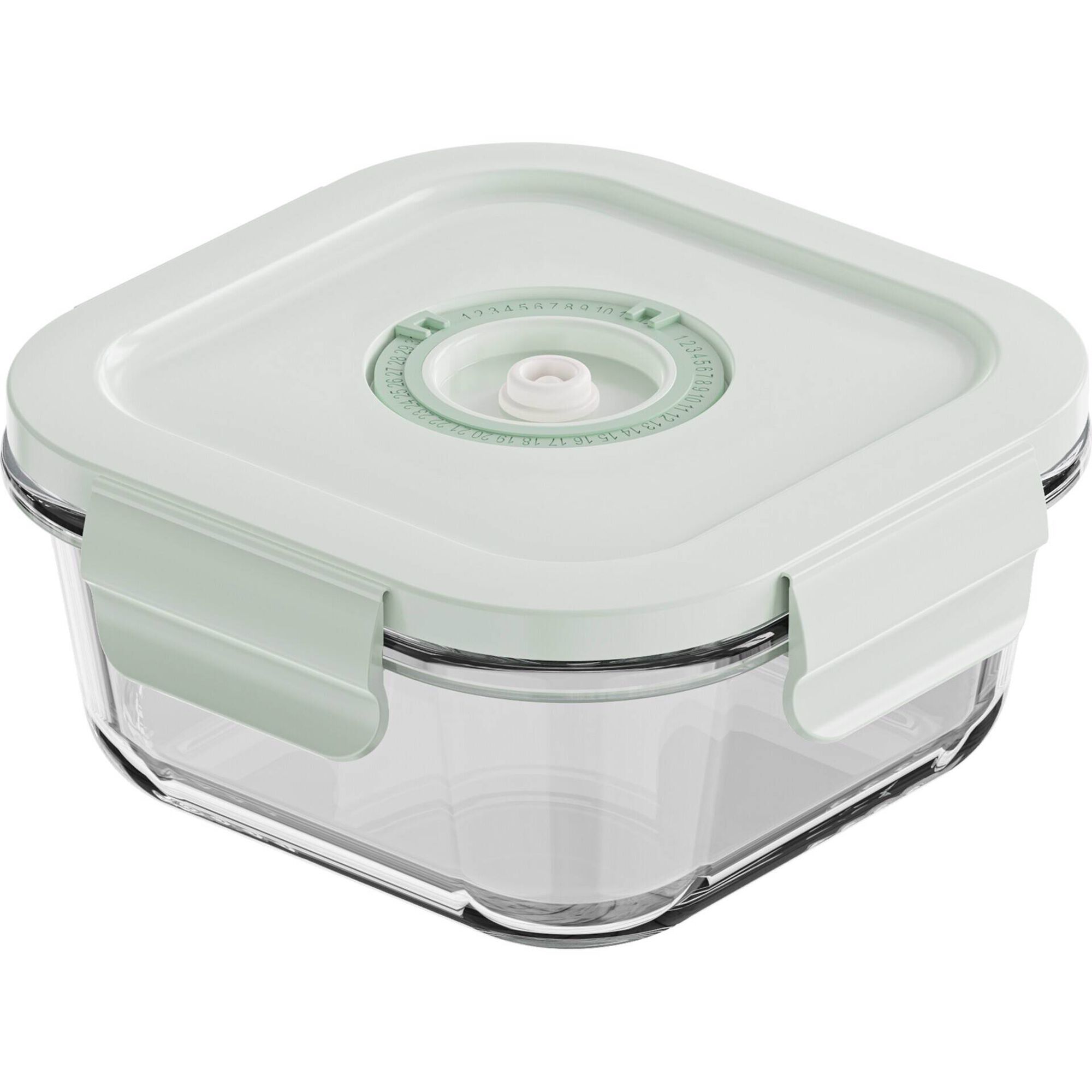 Caixa Vidro Quadrada 800ml com Vácuo